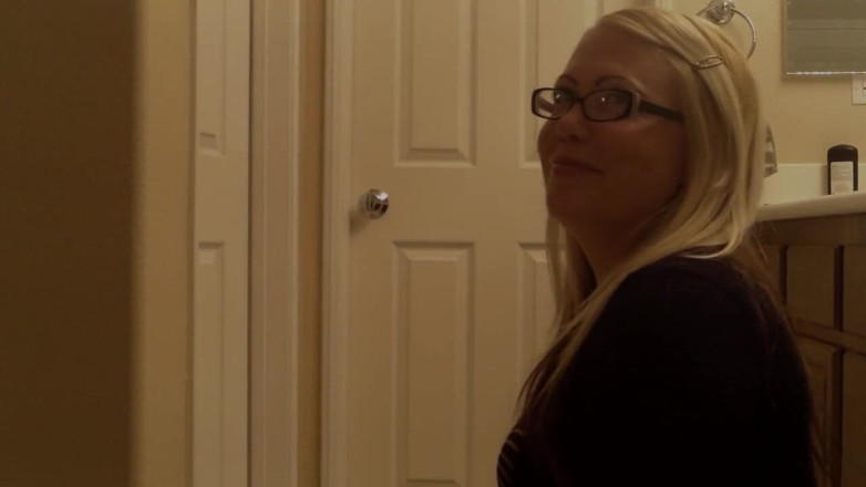 Tickled Pink Productions: Blonde white girl with glasses blowjob