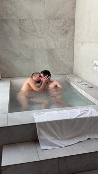 Twink Fucks Mature in the Jacuzzi
