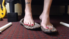 Abby Anna: Red Nails balet nafukuje shoeplay