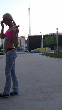 Sexy Trans in Public Morning
