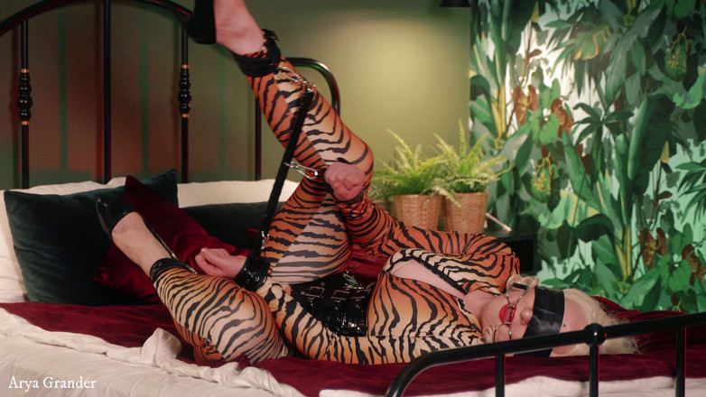 Arya Grander: Uległa milf w elastanie