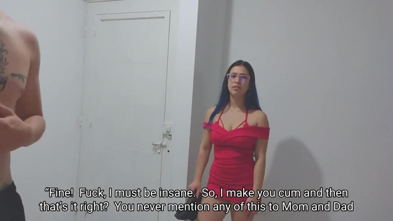 Sara films: Je baise mon demi-frère pour qu'il ne me donne pas à...