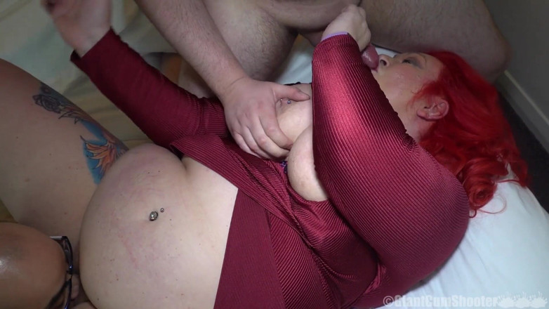 Giant CumShooter Productions: BBW Bella Scarlettax BBG podwójna rozkosz kremówka