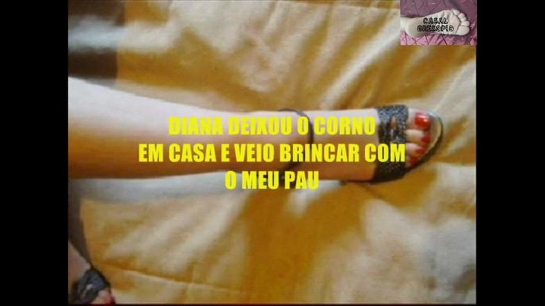 Casal Gresopio Feet: ダイアナは寝取られを家に残し、私のチンポを弄りに来ました