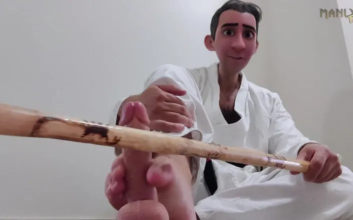 Manlyfoot: Yes Sensei! - Blackbelt Martial Arts Instructor Teaches Student a Hard...