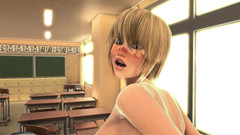 Gameslooper Sex Futanation: Retour en classe, partie 1 - animation futa