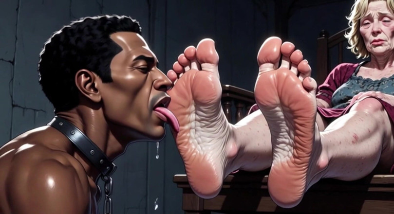YOUR BEST FANTASY: Granny Foot Slave Session - Passionate Toe &amp; Sole Licking