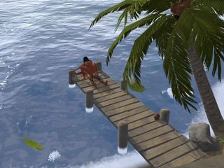 Wraith ward: Seks di dermaga di pantai karibia, bokep 3d