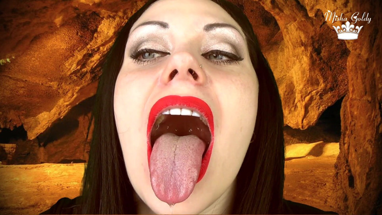 Goddess Misha Goldy: Hungry Werewolf Wants to Consume You Alive (pov, Mouth, Tongue and...