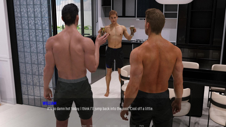 Dirty GamesXxX: Desejo Compartilhado: Esposas gostosas sensuais de biquíni à beira da piscina -...