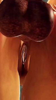 Sexy 3D dickgirl šuká tvrdě sexy dívku v sci-fi vězení
