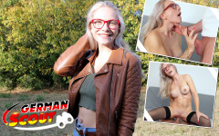 German Scout: Německý skaut - fit blonďatá holka Vivi Vallentine vyzvedněte a promluvte...