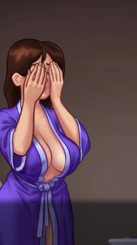 Summertime saga v21.0.0 | Gelukkige stiefzoon geeft sexy massage aan zijn hete milf stiefmoeder met grote tieten | Hentai taboe-spel