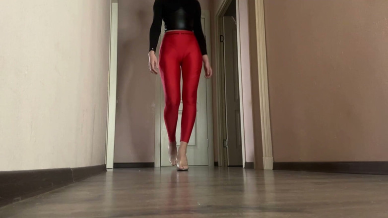 Skinny_lady69: Heel Clicks Finger Snaps, Tight Leggings Domme Seamless Loop