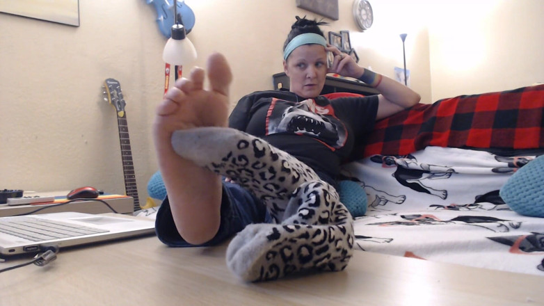 Abby Anna: Socks wrinkled soles long toenails