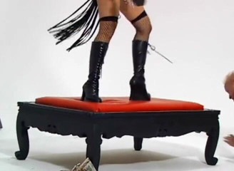 Femdom Austria: Strict asian Mistress train her blond doggy hard