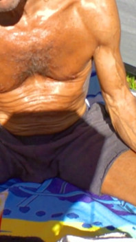 Cobras Day Thurs. Naked Tread Mill2 Showers Naked Tanning with a Butt Plug Music and More.
