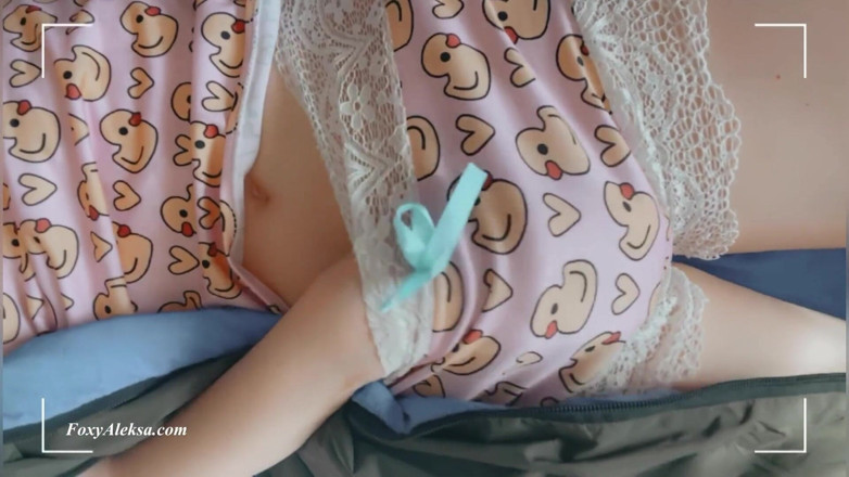 FoxyAleksa: Petite Babe Girl Self-pleasure While Camping - Pulsing Orgasm Cute Puss...