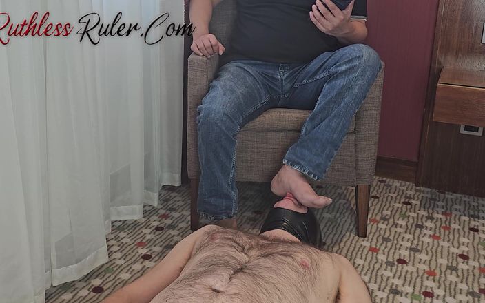 Ruthless ruler - maledom: Morning Feet and Spit Licker Male Slut