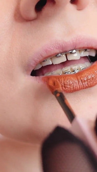 Asmr Video: Lipstick, Mesh Gloves and Lollipop