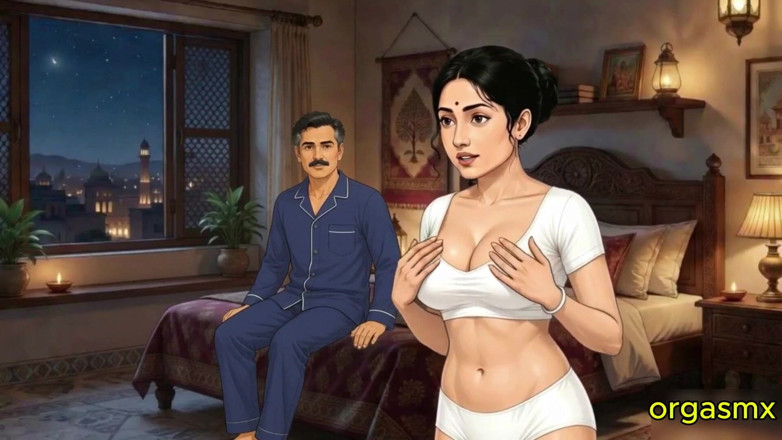 KAMINI BHABI STORY: Desi sexy osamělá vdova vášnivé setkání s pečujícím starším mužem
