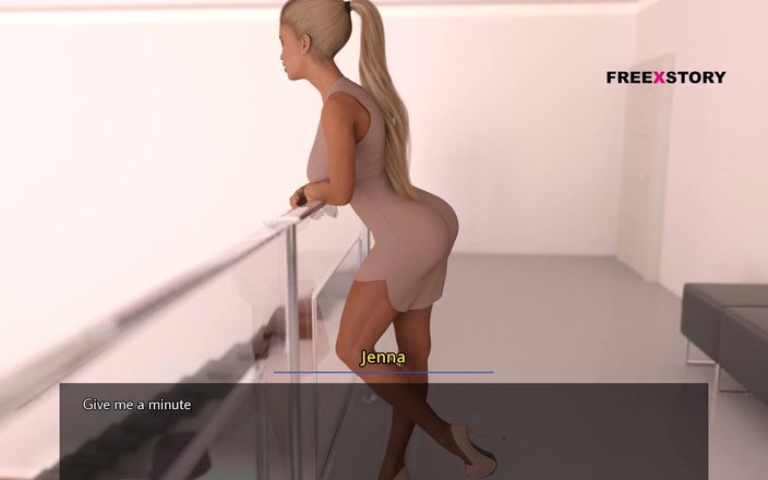 3D cartoon porn: Dreams of Desire - Alex assistindo Jenna enquanto ela trocava de...