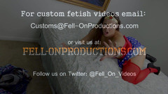 Fell-on Productions: Медісін Лі В Траханні Зв'язаної Супергероїнки З Великою Дупою