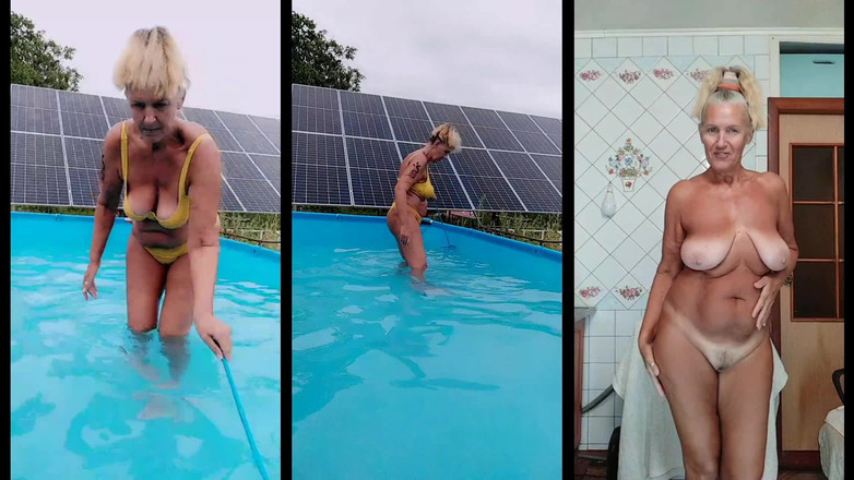 Lukerya: Unterhaltung nach dem Pool zu Hause