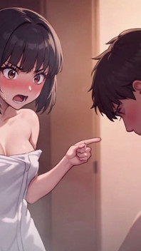 ฉัน แฟนของพี่สาว สุนัขอยู่ในห้องอาบน้ําขณะที่เธออยู่ในบ้าน