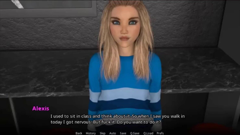 Visual Novels: Wvm зірки університету, частина 15 - трах офіціантки в рот в туалеті