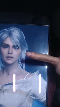 Cum Tribute for Ciri (game Character From Witcher 3)