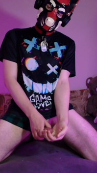 Playful Pup Jerks and Cums in Every Pose
