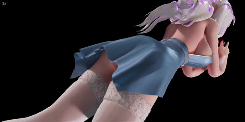 MikuMotion: [MMD] Robe de lingerie crème au chocolat ; Bas blancs ; Talons...