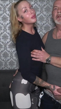 Old Cuckold Grandpa Fucks Cute Teen!