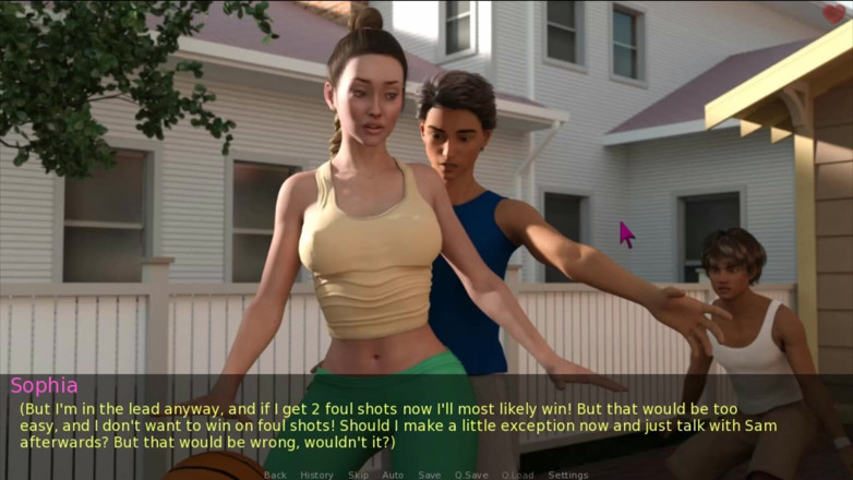 Visual Novels: Een vrouw en stiefmoeder deel 34 - student raakt kont aan terwijl...