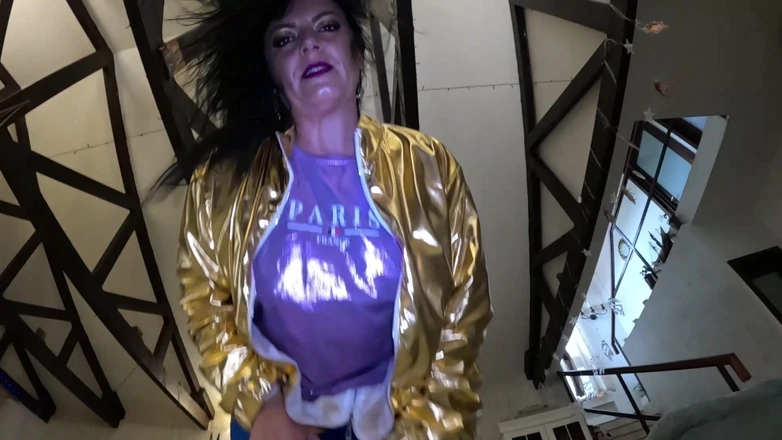 MilfyCalla: Shiny Cameltoe Tease, Hard Spanking, Deep Blowjobs &amp; Rough Doggy with...