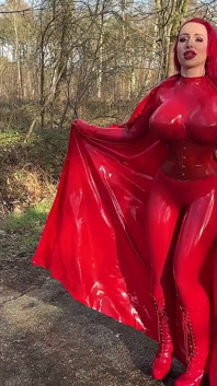 Latex Superhero Miss Fetilicious