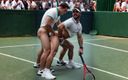 Office boy: Ai gay homme baise sur un court de tennis