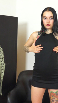 Goth Teen Sharlotte Thorne Sólo orgasmus