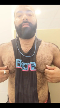 A Little Post Workout Nipple Play