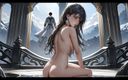 AI Girls: 34 Nude Images of Hentai Couple in Various Sex Positions