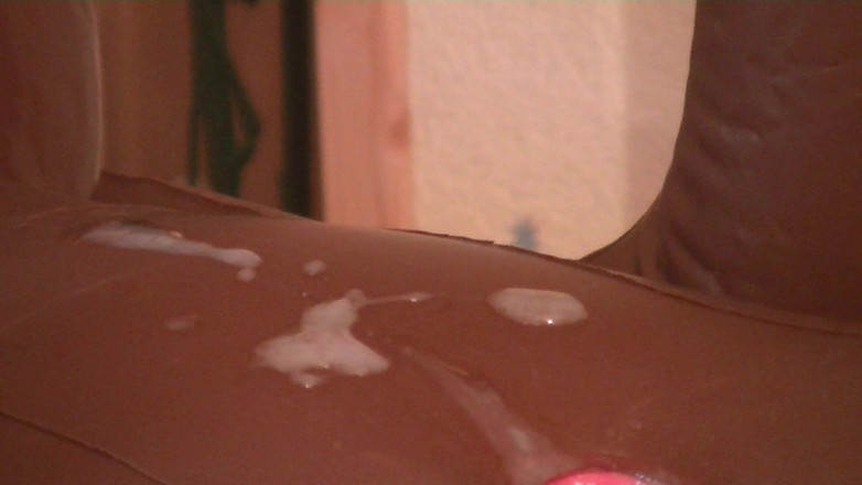 Mark Hannes: Czarny Sexdoll pieprzyć masturbację z wytryskiem na brzuch