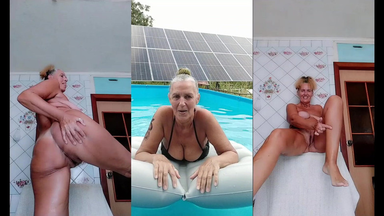 Lukerya: Heiße Hausfrau Lukerya im Urlaub am Wasser
