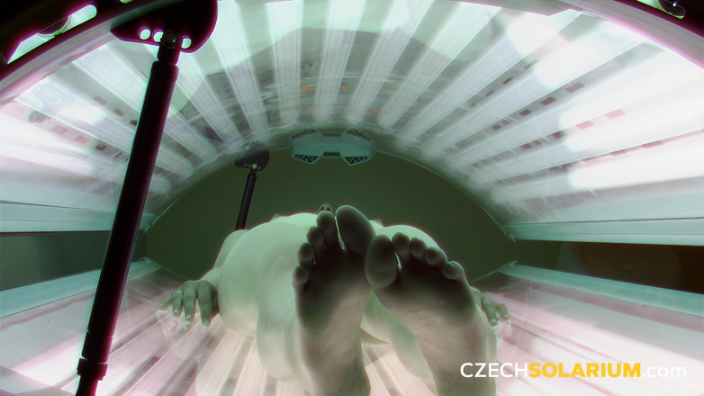 Czech Solarium: Czech Solarium 153: Young Woman Rubbing Her Pussy for the Third...
