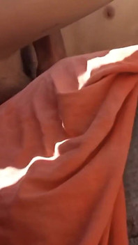 Dildo in My as as I Sunbathe Outside