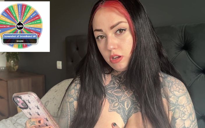 Miss Valentina: Topless Blackmail Information Wheel
