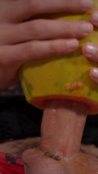 Asian Twink Breeds a Juicy Papaya - Homemade Fleshlight Fuck