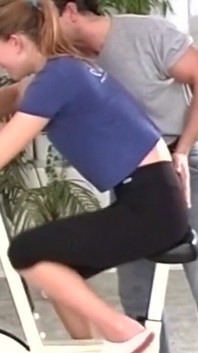 Hot Slut in Heat Takes a Big Cock From Behind in the Gym