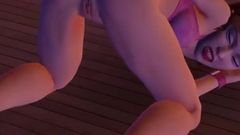 Cute Girl Playing with Her Ass