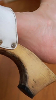 स्लो हील झूलने वाली asmr - Wooden clogs, सॉफ्ट नायलॉन की आवाजें